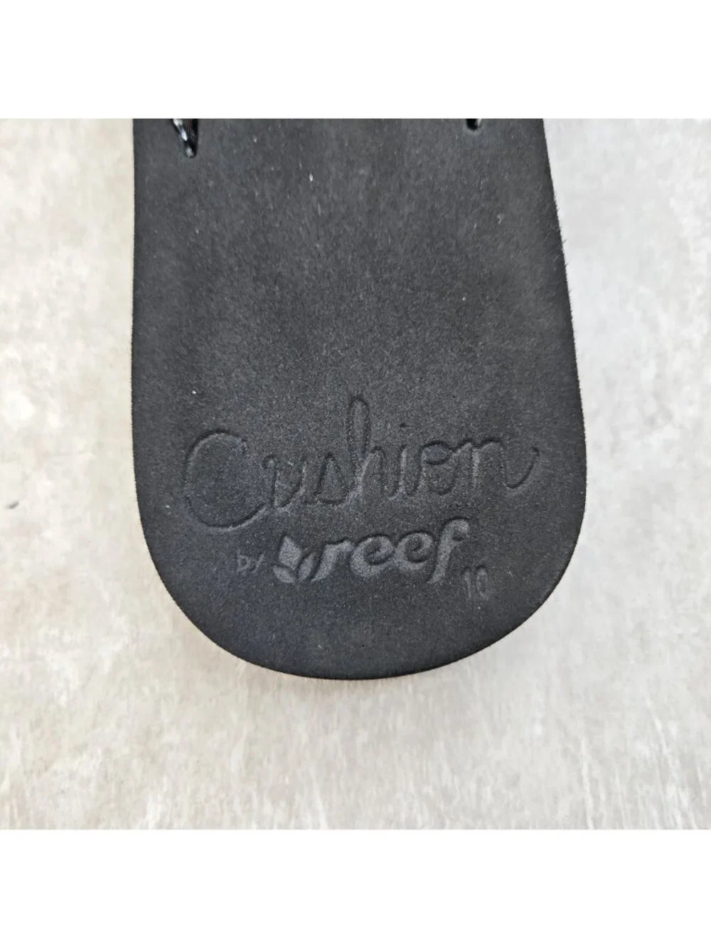 Reef Thong Sandals Size 10 Black Croc Comfort Open Toe Flip Flops Summer Beach